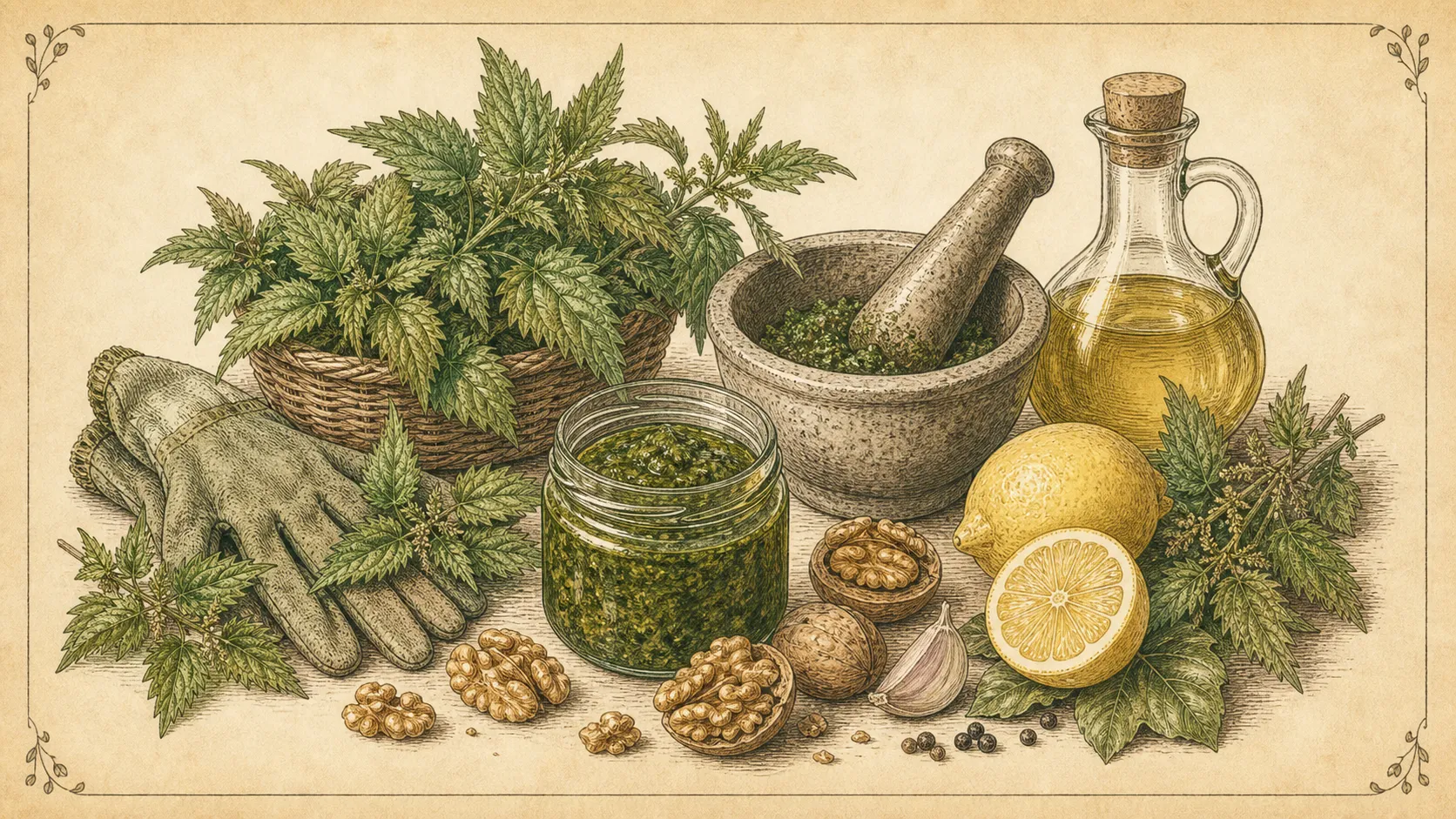 Abbildung: Brennnessel-Pesto