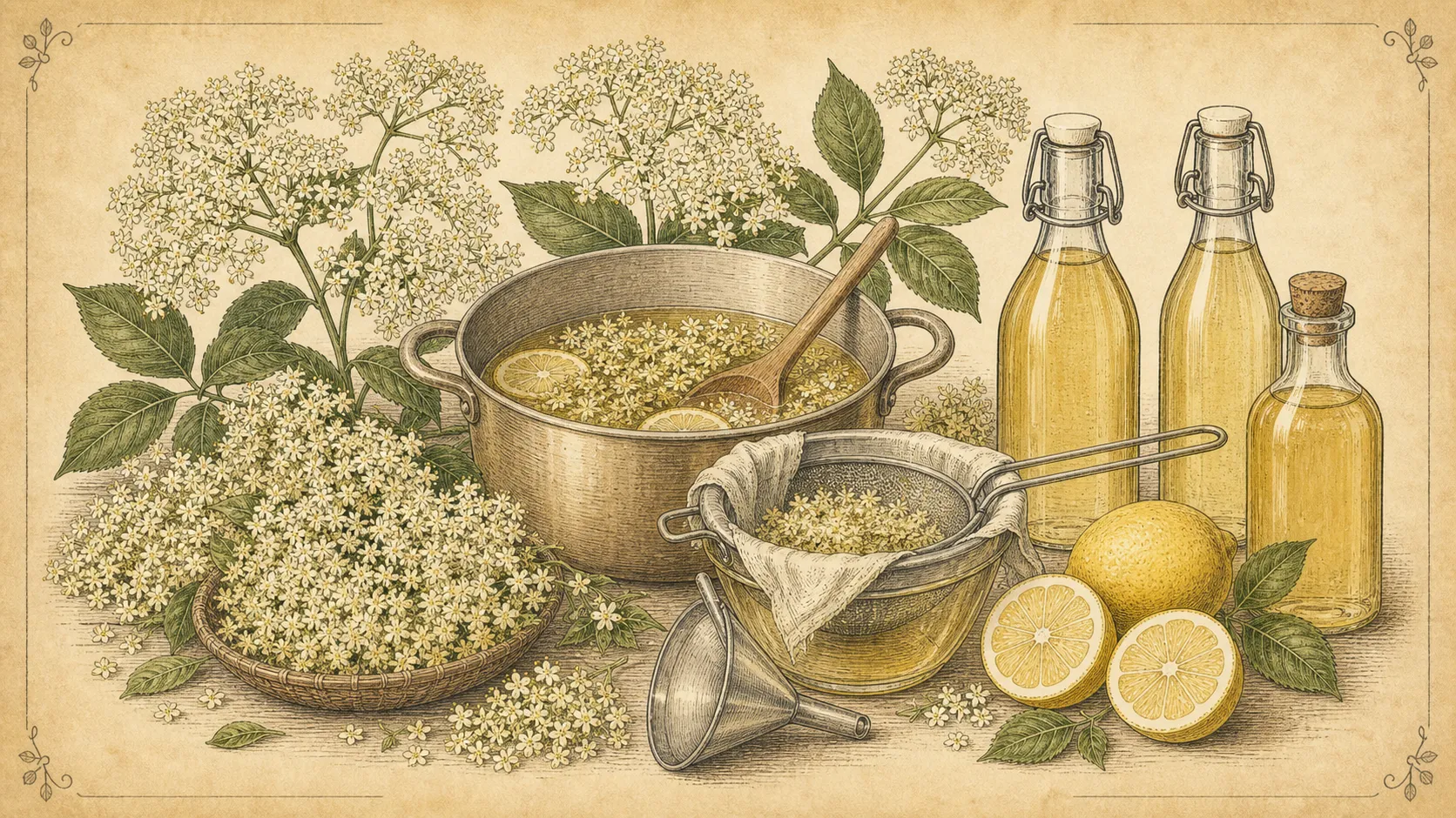 Abbildung: Holunderblütensirup
