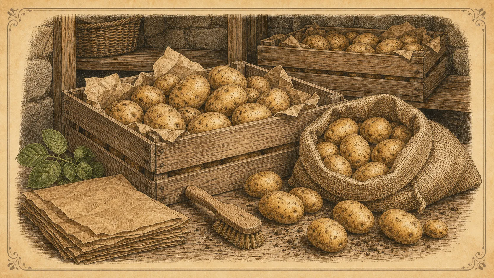 Abbildung: Kartoffeln richtig einlagern