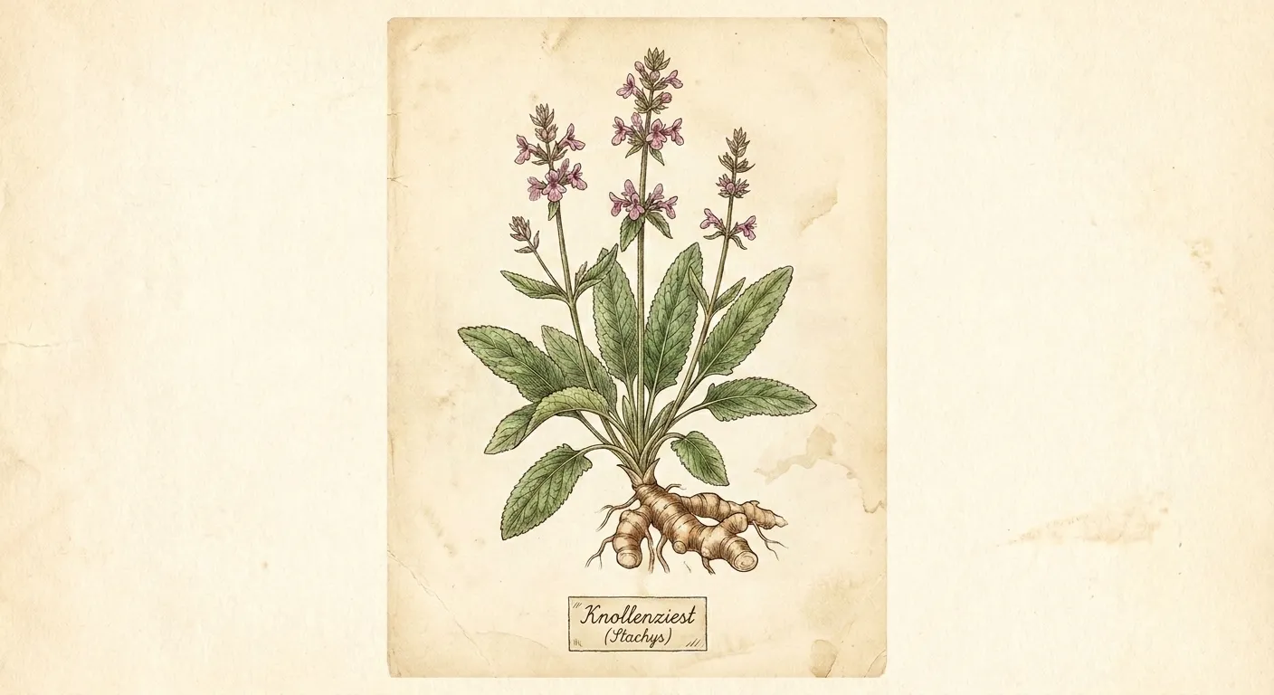 Abbildung: Knollenziest (Stachys)