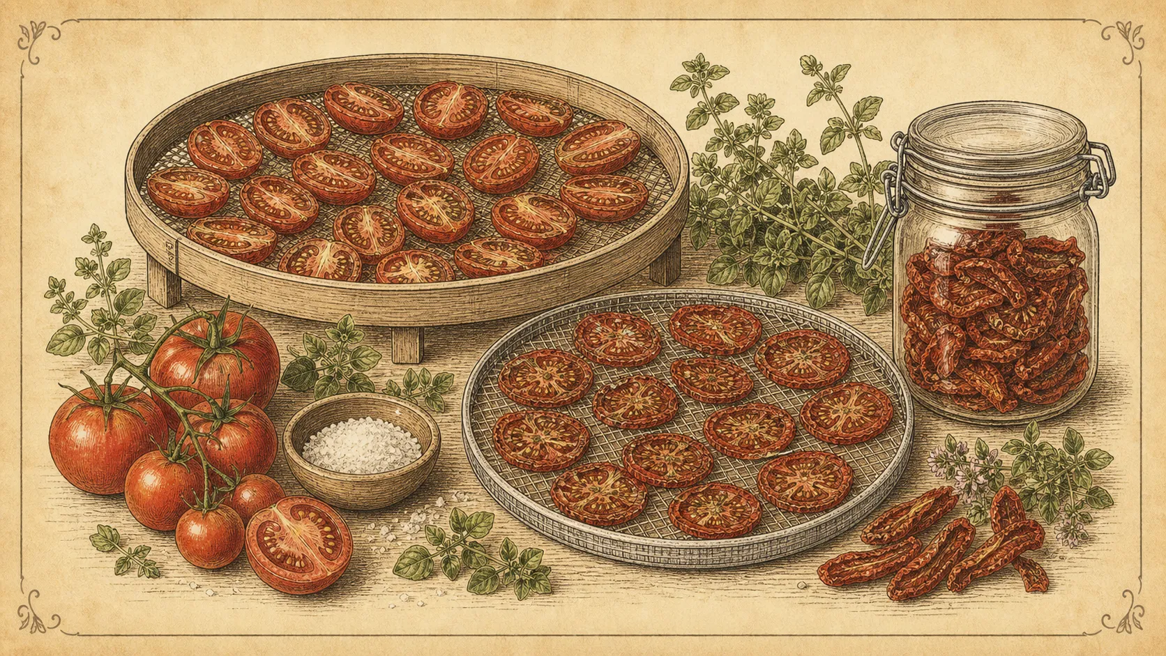 Abbildung: Tomaten trocknen